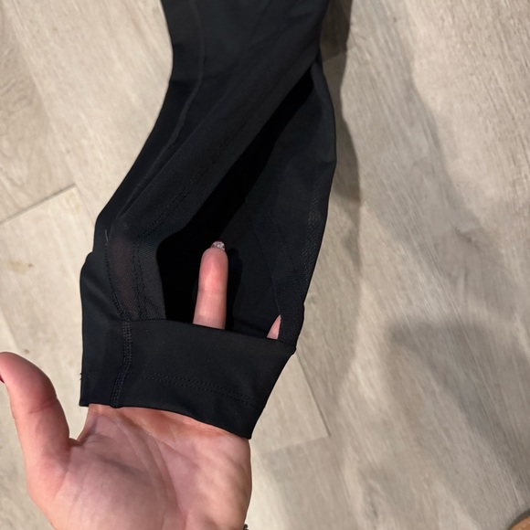 Nike Pro Pants Womens 2XL Black Intertwist Tight 7/8 Leggings Dri-Fit Stretch - Picture 5 of 5